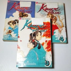 Manga Kaze Hikaru Shojo Beat Set Volumes 2 3 4 Graphic Novels Lot